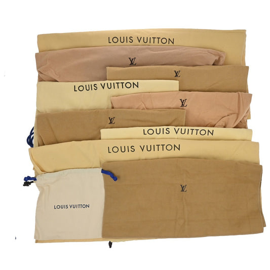 39.Live LOUIS VUITTON 10 Set Dust Bag Drawstring Canvas Cotton BE BN 09KC802