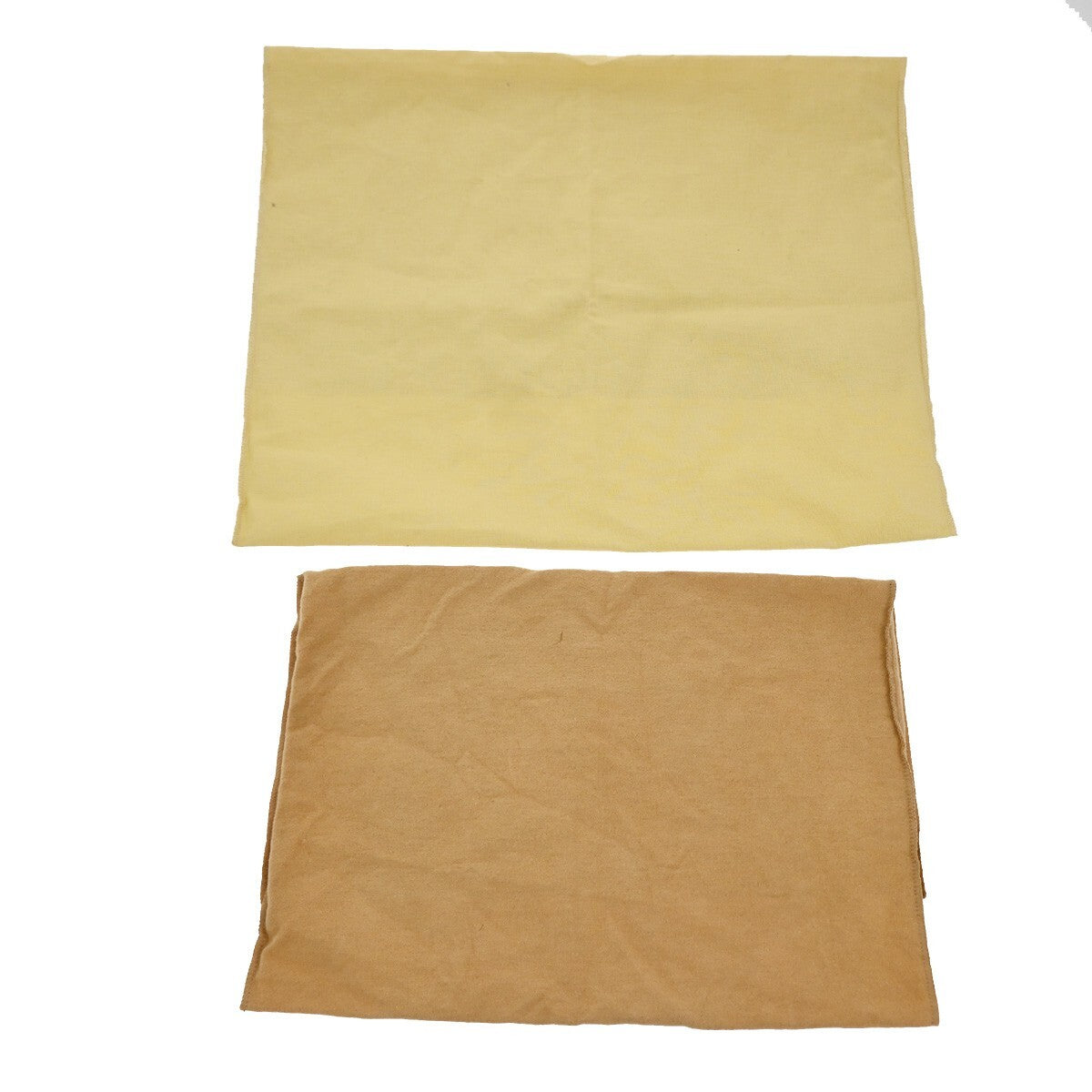 LOUIS VUITTON Logo 10 Set Dust Bag Drawstring Canvas Cotton Beige Brown 09FB554