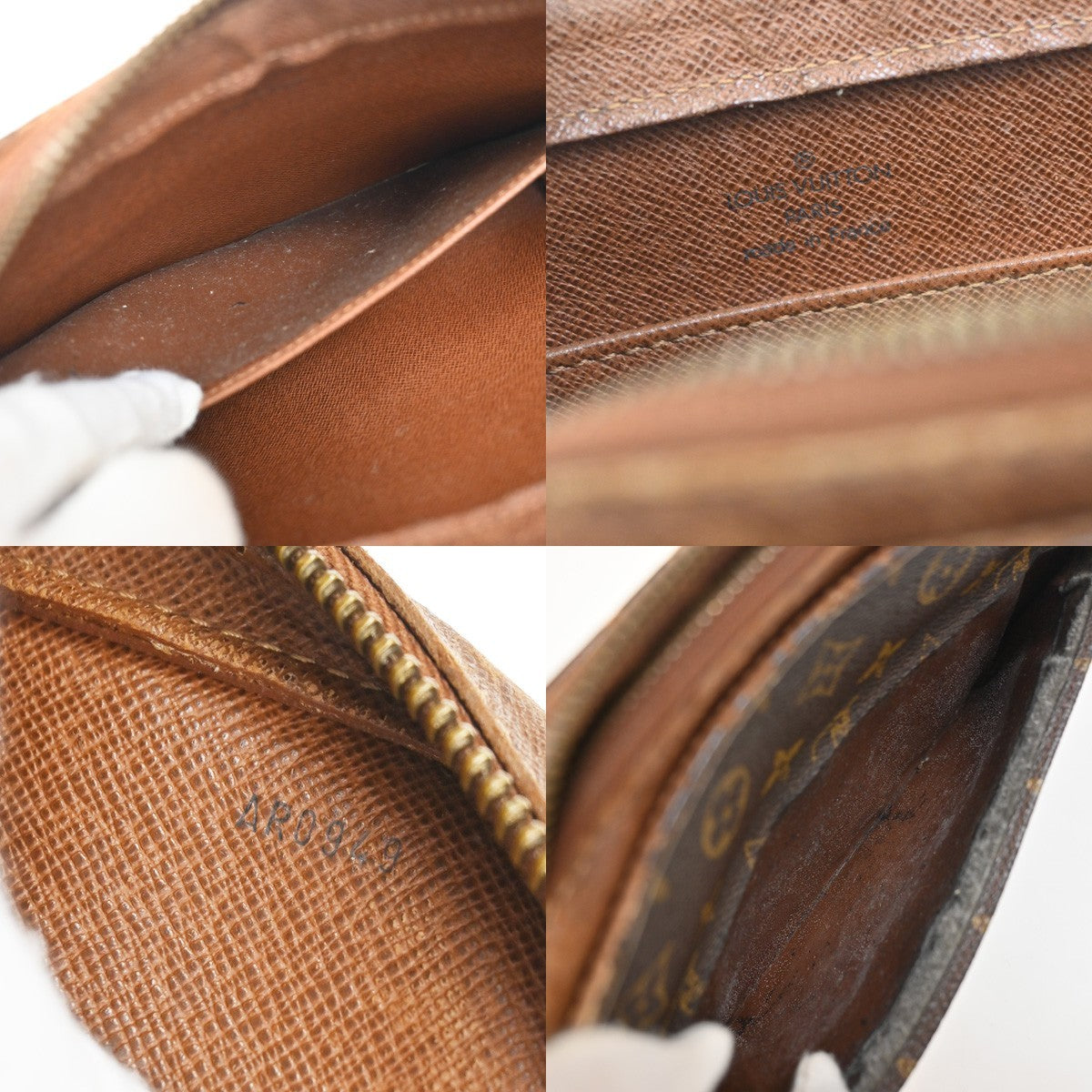 LOUIS VUITTON Orsay Clutch Hand Bag Monogram Leather Brown France M51790 07YJ027
