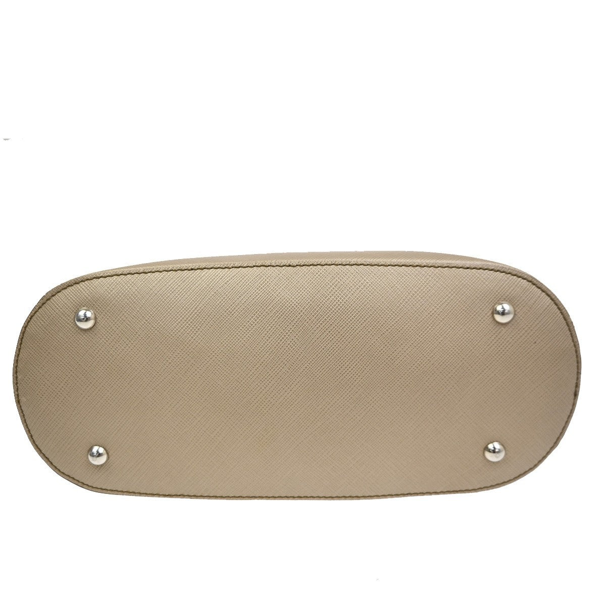 SALVATORE FERRAGAMO Gancini Hand Bag Leather Beige SHW Italy 61TA343