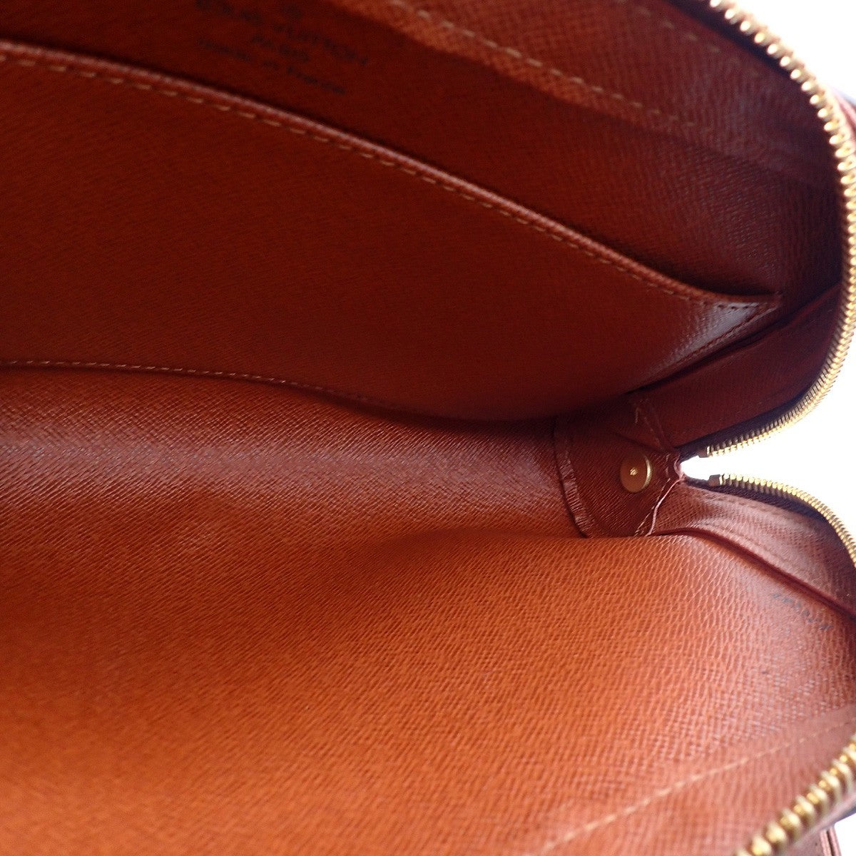LOUIS VUITTON Orsay Clutch Hand Bag Monogram Leather Brown France M51790 69AA196