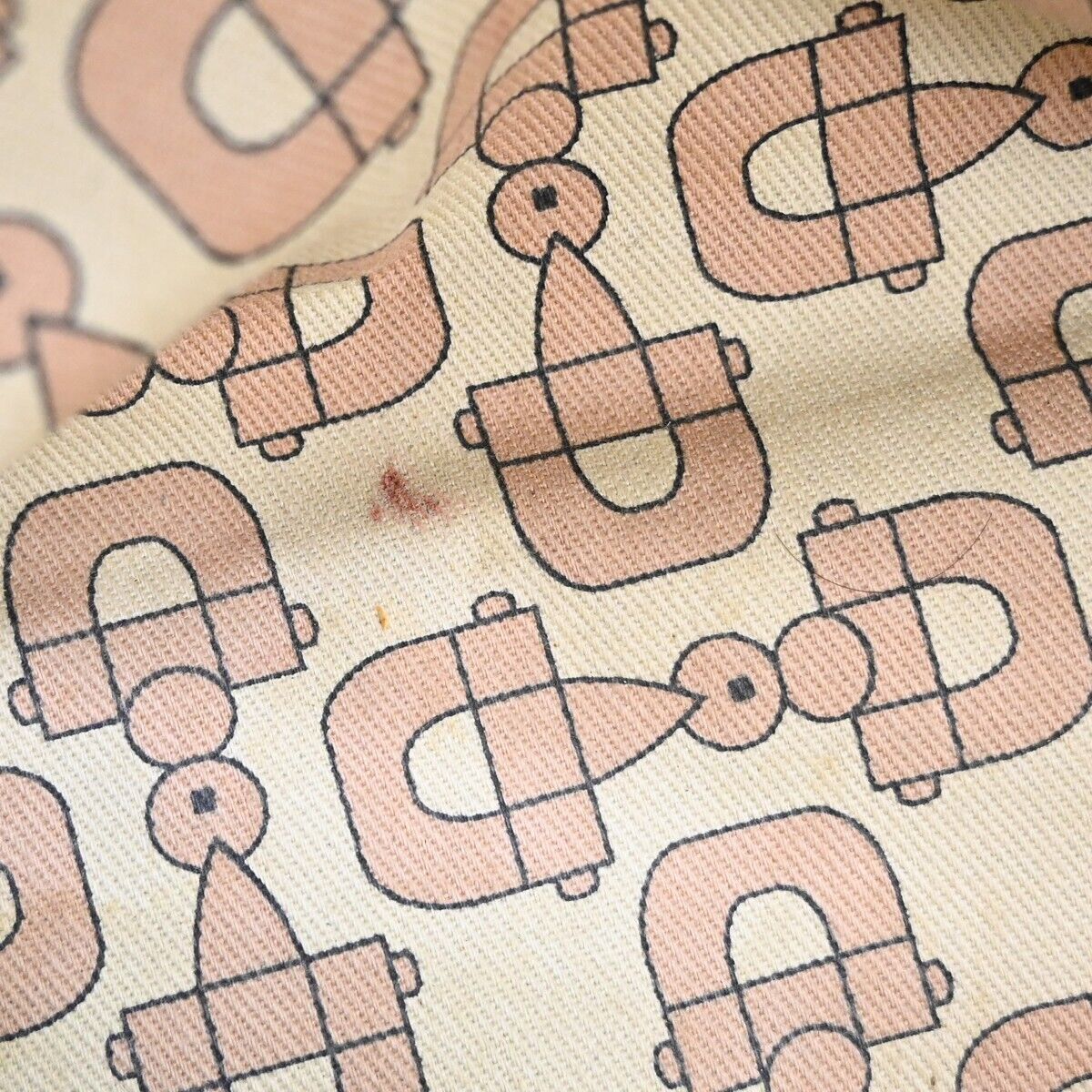 GUCCI GG Pattern Sherry Mini Hand Bag canvas Leather Beige Gold Italy 67DA078