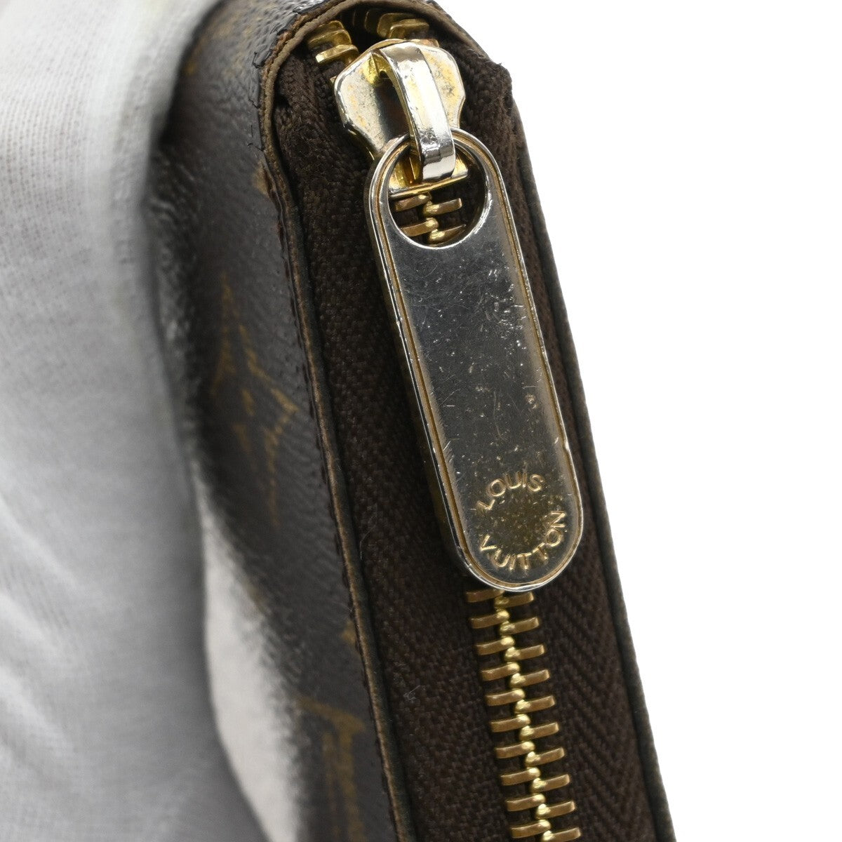 LOUIS VUITTON Zippy Wallet Long Bifold Monogram Leather Brown M60017 67EE177