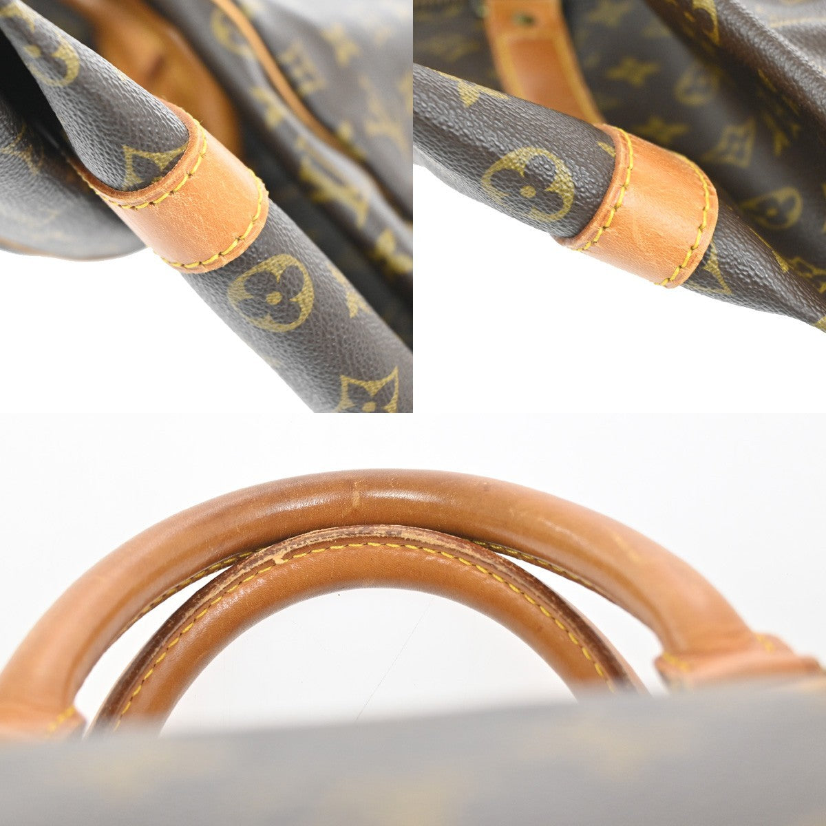 LOUIS VUITTON Keepall 55 Travel Hand Bag Monogram Leather Brown M41424 75TA618