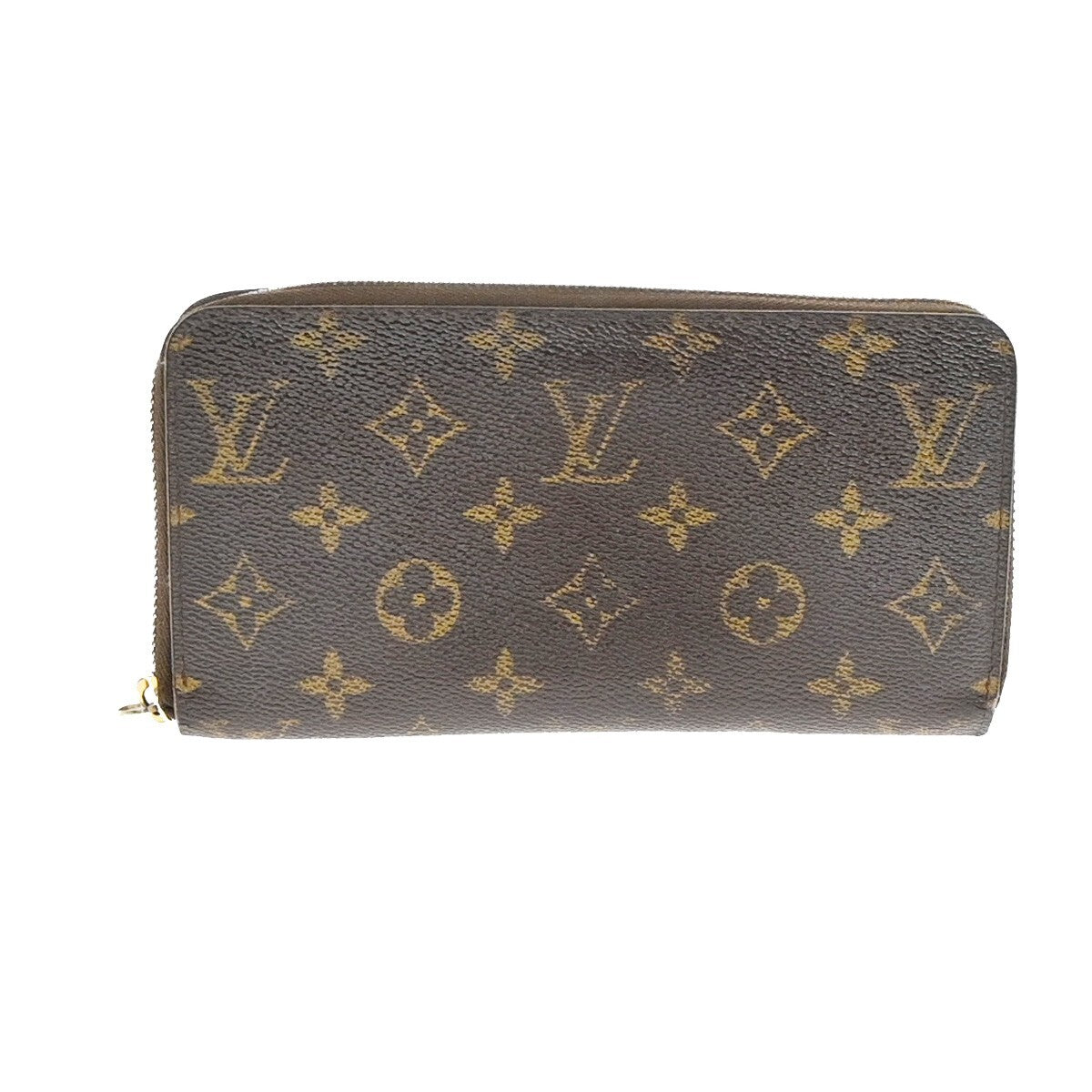 LOUIS VUITTON Zippy Wallet Long Bifold Monogram Leather Brown M60017 67EE177