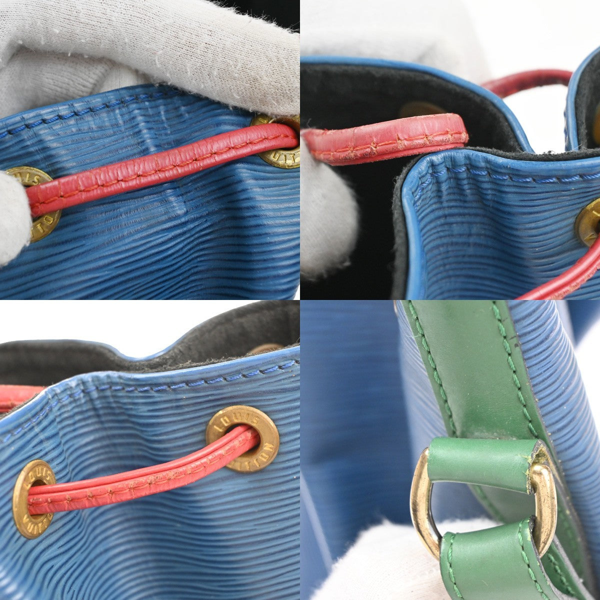 LOUIS VUITTON Noe Drawstring Shoulder Bag Epi Leather Tricolor M44082 85CA868