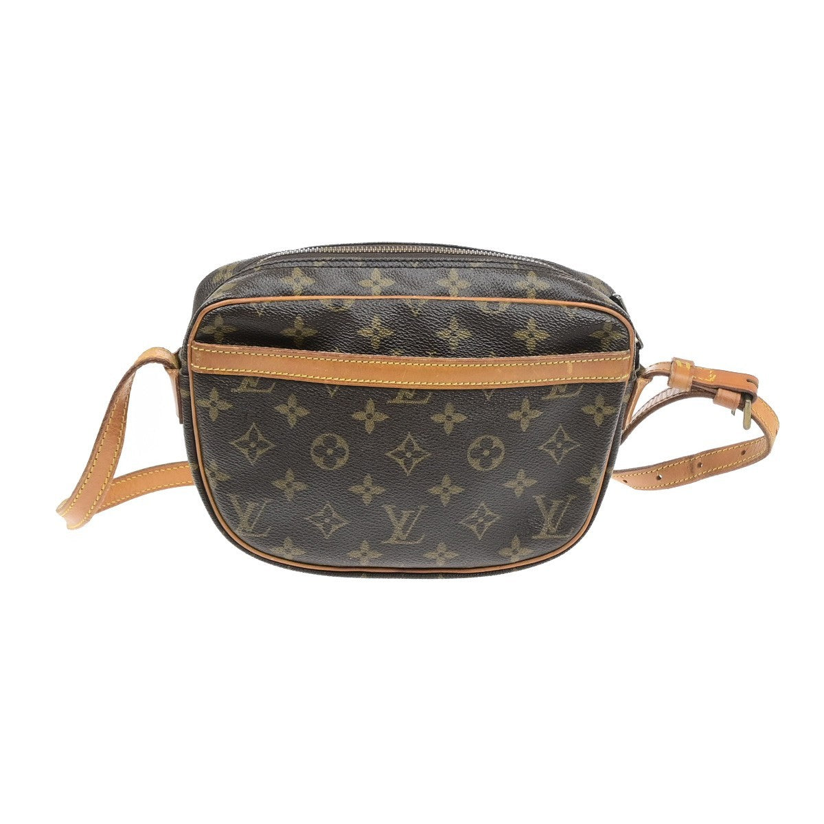 LOUIS VUITTON Jeune Fille PM Shoulder Bag Monogram Leather Brown M51227 38YJ226
