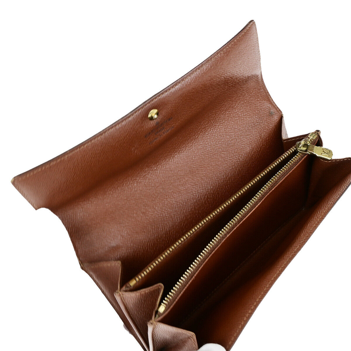 LOUIS VUITTON Porte Monnaie Credit Long Wallet Monogram Leather M61725 09YE961