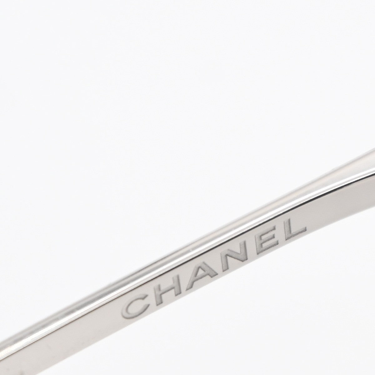 CHANEL CC Logo Sunglasses Eye Wear Mirror Lenz Plastic Metal Silver 4206 36RL592