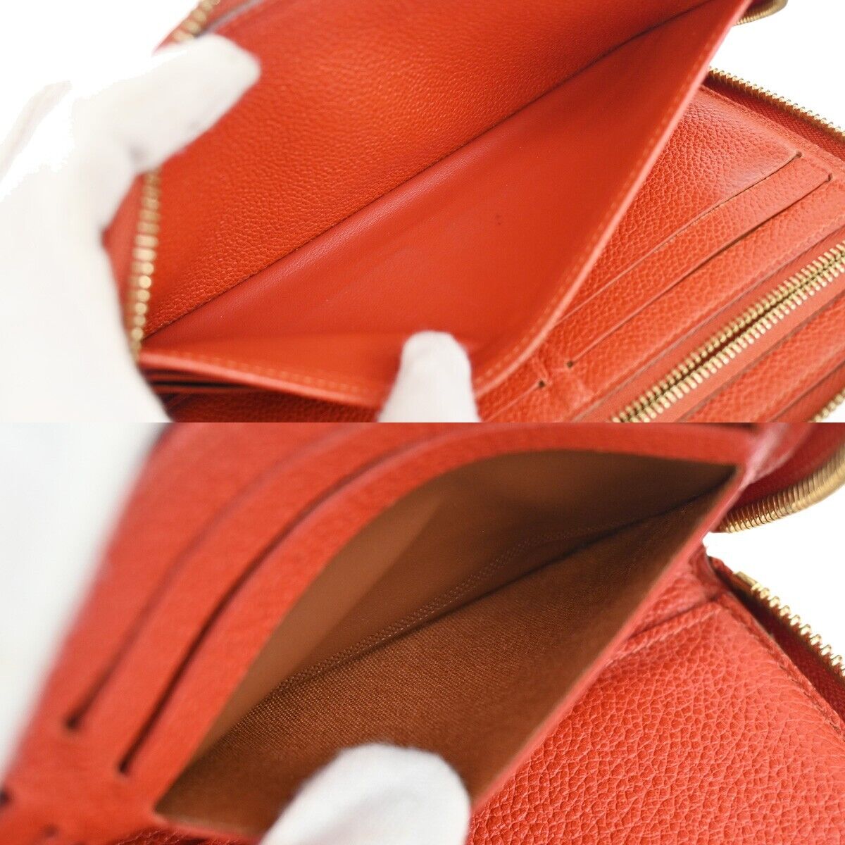 LOUIS VUITTON Secret Long Bifold Wallet Monogram Empreinte Orient M60297 69GA622
