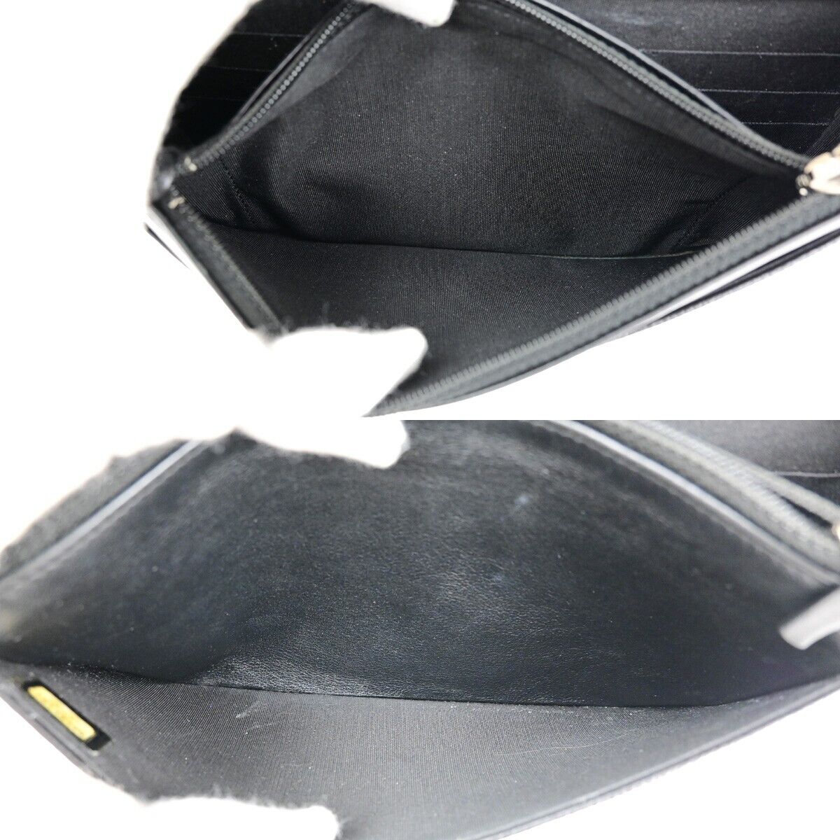 CHANEL CC Logo GST Chain Shoulder Bag Wallet Caviar Skin Leather BK SHW 367RF145