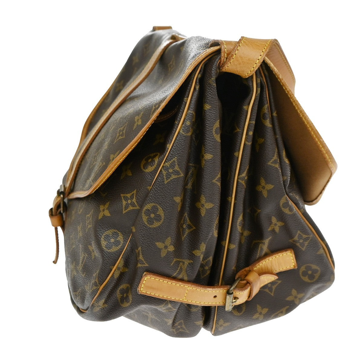 LOUIS VUITTON Saumur 35 Shoulder Bag Monogram Leather BN France M42254 70TA659