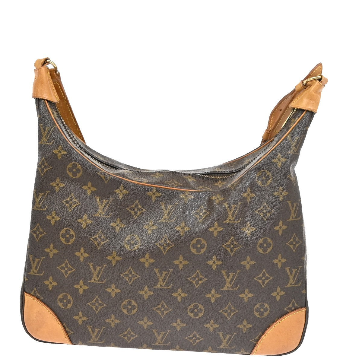 LOUIS VUITTON Boulogne 35 Shoulder Bag Monogram Leather Brown M51260 82YJ178