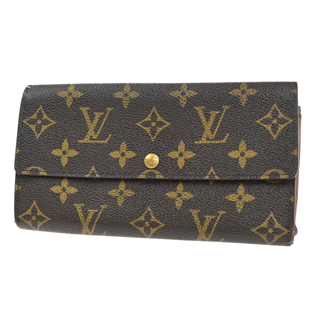 LOUIS VUITTON Porte Monnaie Credit Long Bifold Wallet Monogram BN M61725 09KC256