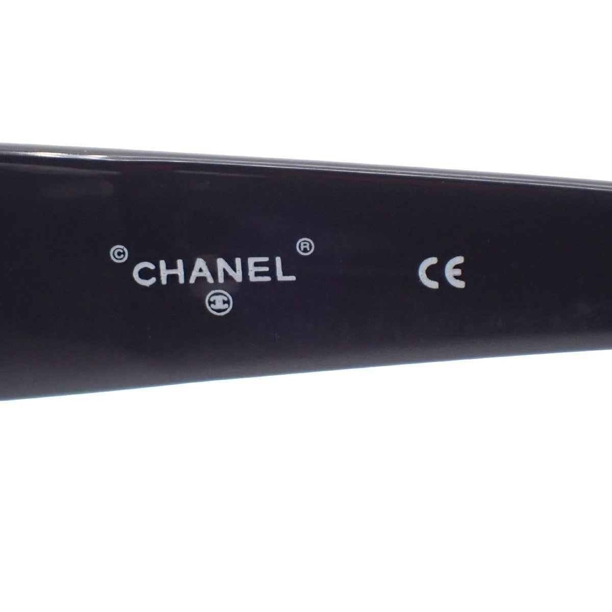 CHANEL CC Logo Sunglasses Eye Wear Plastic Black GHW 04151 Italy 62RL561