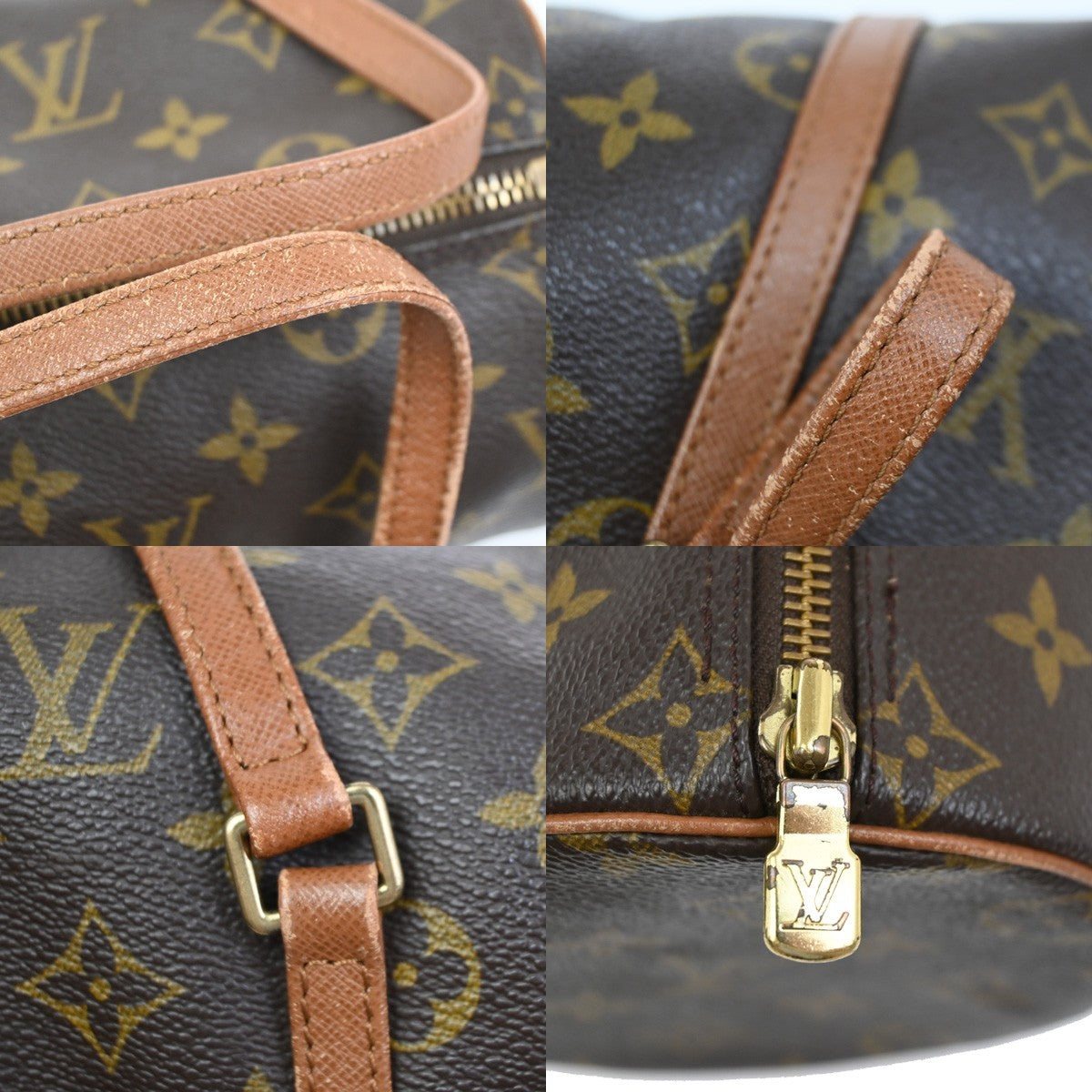 LOUIS VUITTON PAPILLON 26 Hand Bag Monogram Leather Brown France M51366 79ZA301