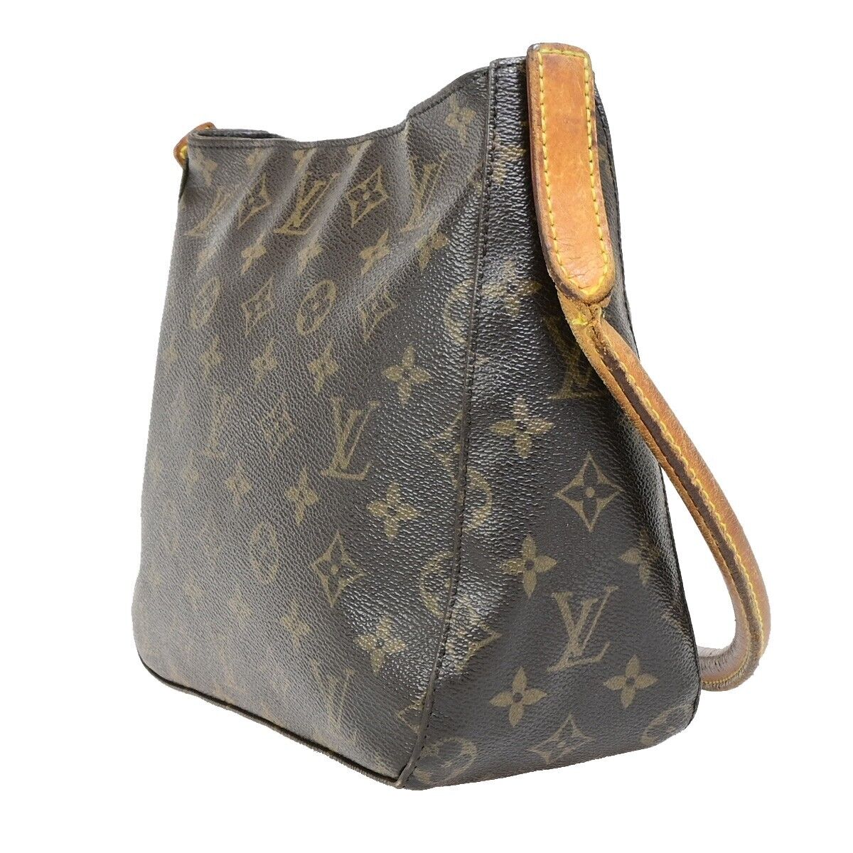 LOUIS VUITTON Looping MM Shoulder Bag Monogram Leather BN France M51146 69EB650