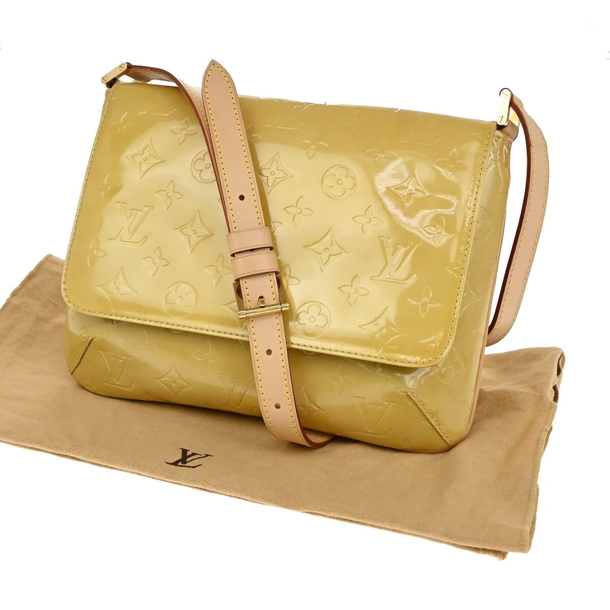 LOUIS VUITTON Thompson Street Shoulder Bag Monogram Vernis YE M91071 32FB545