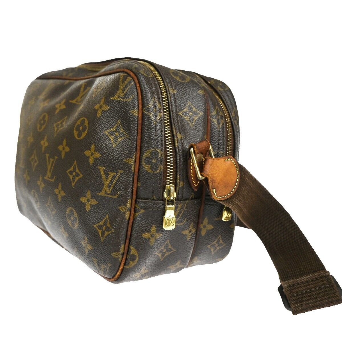 LOUIS VUITTON Reporter PM Crossbody Shoulder Bag Monogram Leather M45254 65FA197