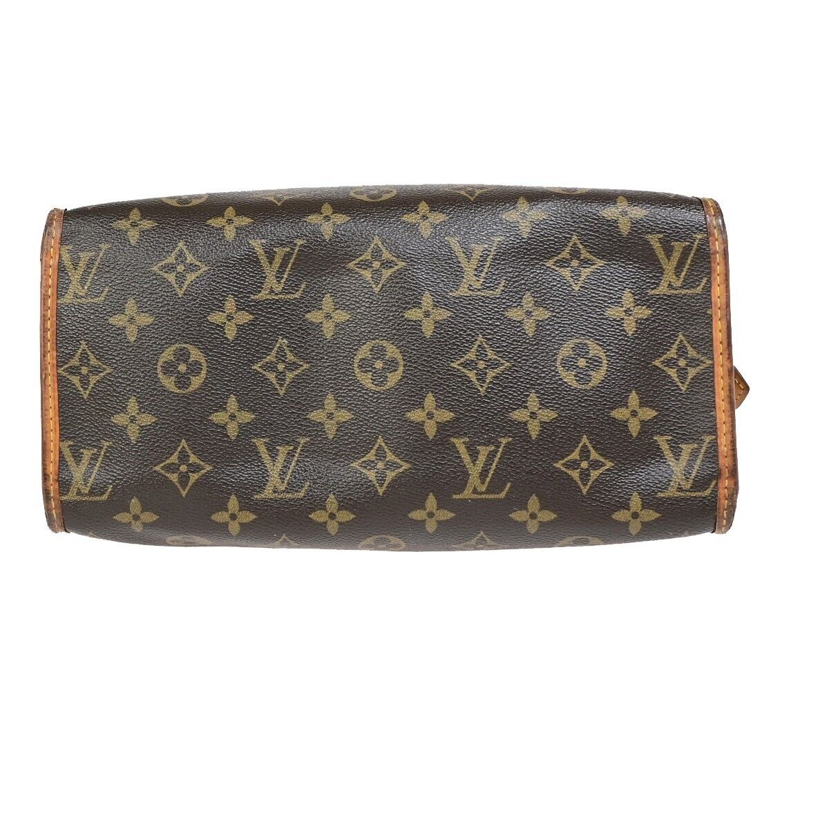 LOUIS VUITTON Popincourt Haut Shoulder Bag Monogram Leather Brown M40007 32EB452
