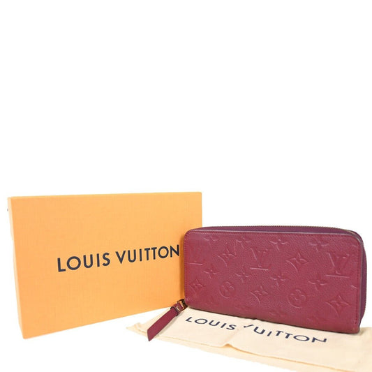 LOUIS VUITTON Zippy Wallet Long Wallet Monogram Empreinte Aurore M60549 35FA439