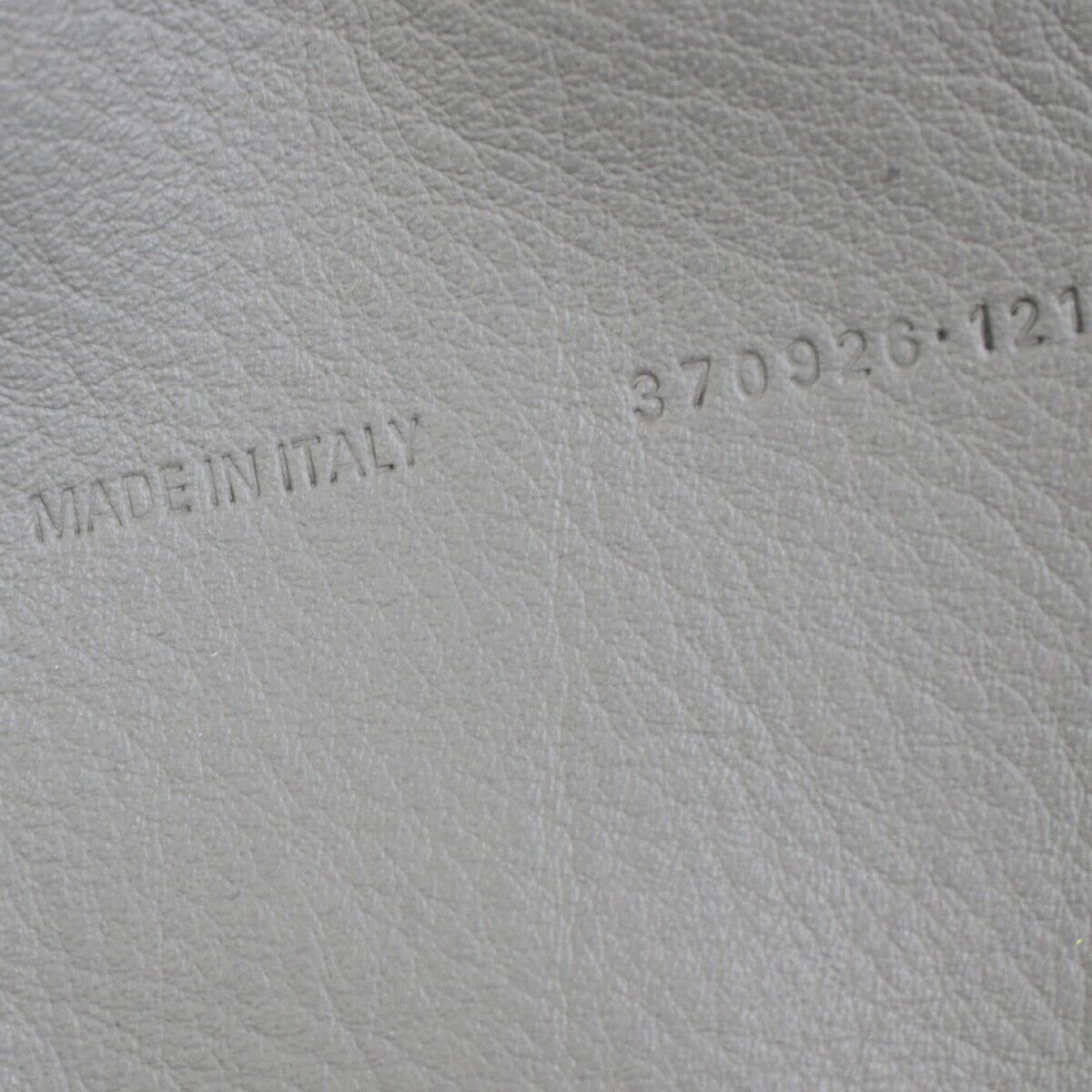 BALENCIAGA Logo Papier Mini 2Way Shoulder Hand Bag Leather Gray Italy 64ED611