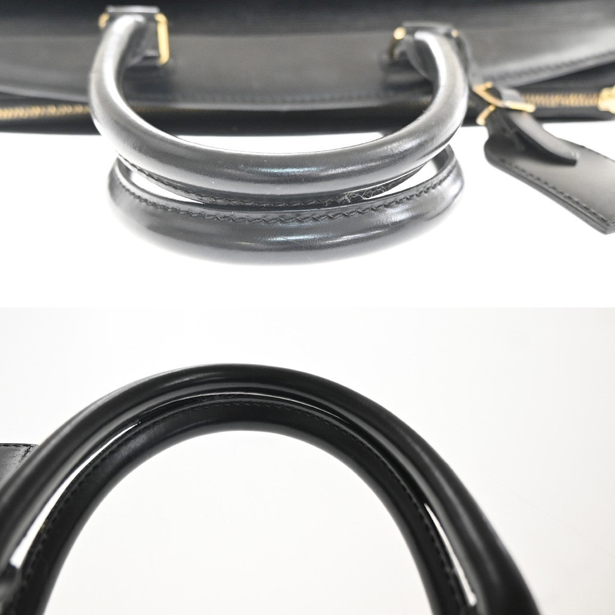 LOUIS VUITTON LV Logo Riviera Hand Bag Epi Leather Black France M48182 30MA263