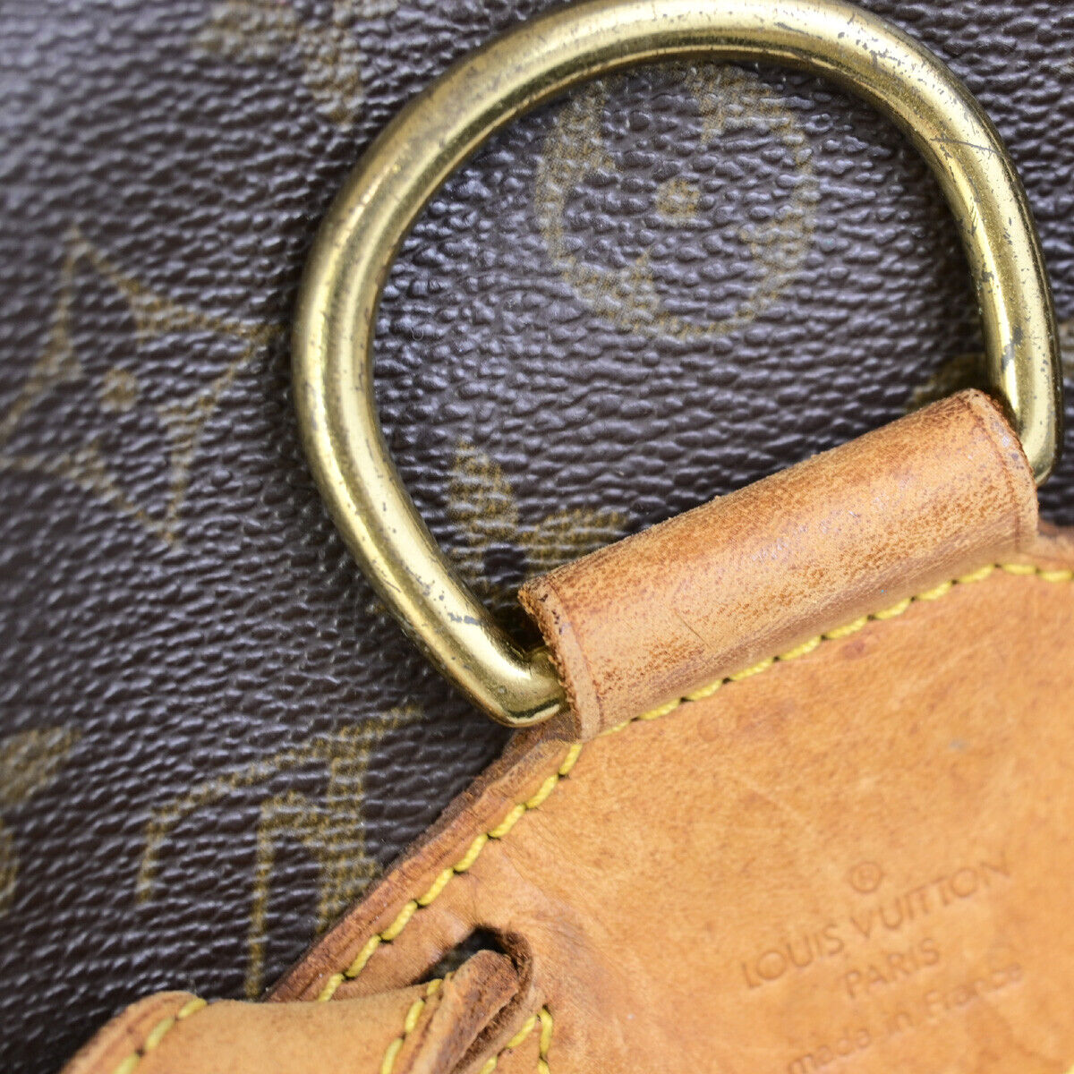 LOUIS VUITTON Montsouris MM Backpack Bag Monogram Leather Brown M51136 71SJ457