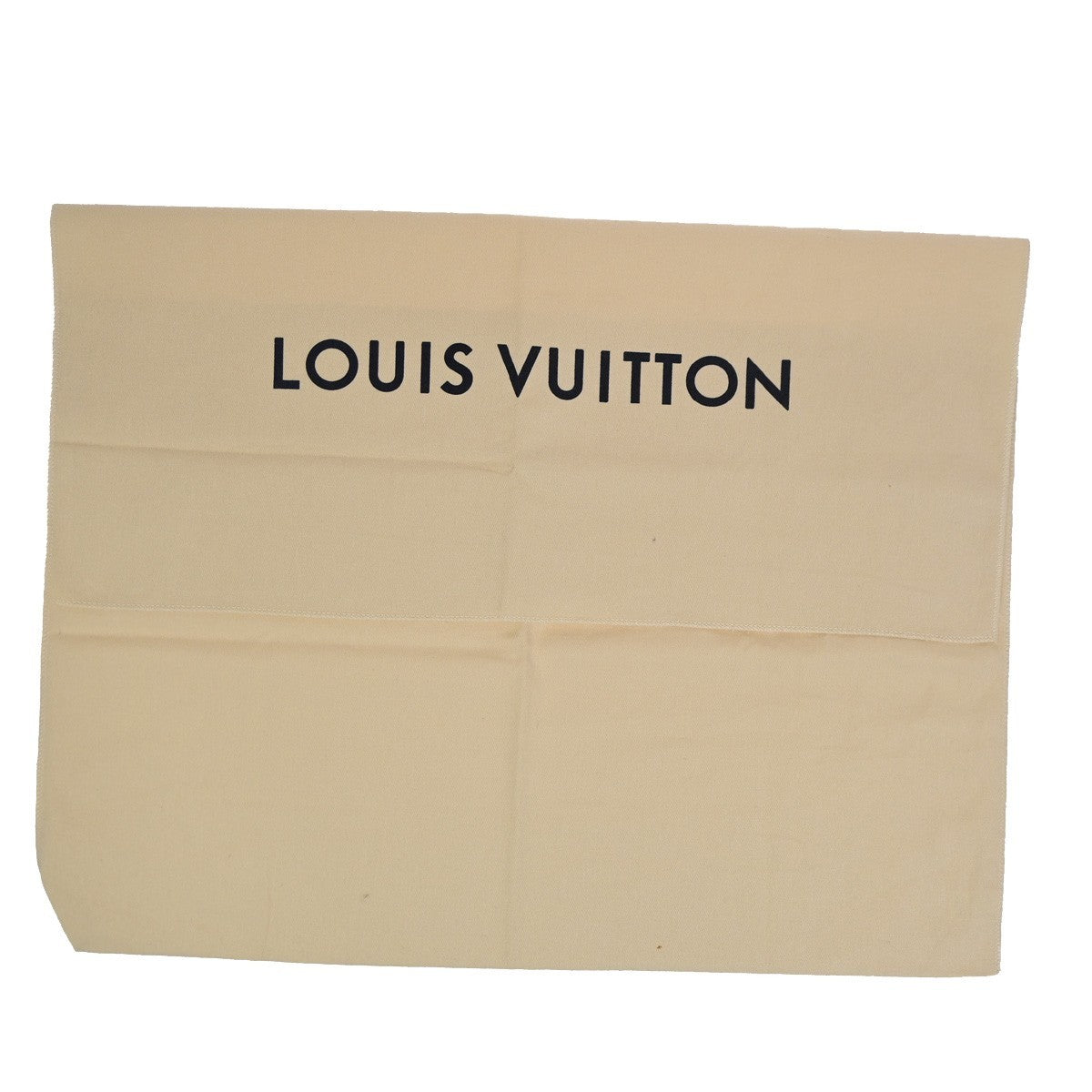 LOUIS VUITTON Logo 10 Set Dust Bags Drawstring Canvas Cotton Beige Brown 09DA261