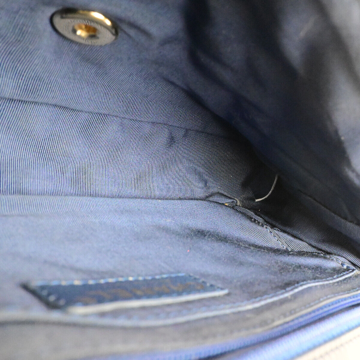 CHANEL CC Logo Valentine Matelasse Chain Shoulder Bag Leather Blue GHW 898RK737