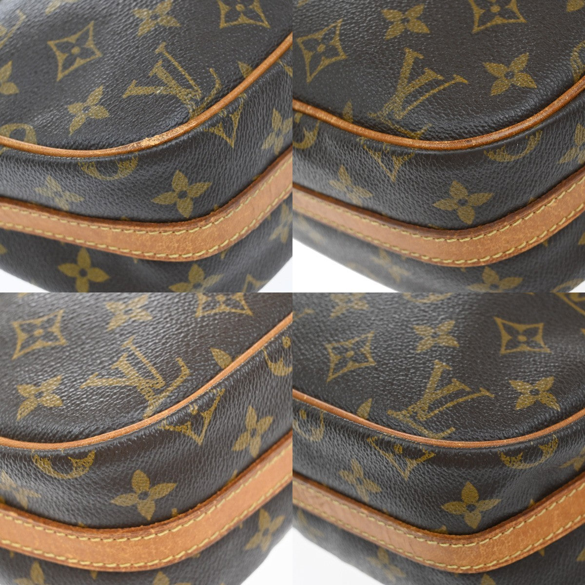 LOUIS VUITTON Senlis Shoulder Bag Monogram Leather Brown France M51222 67EF932
