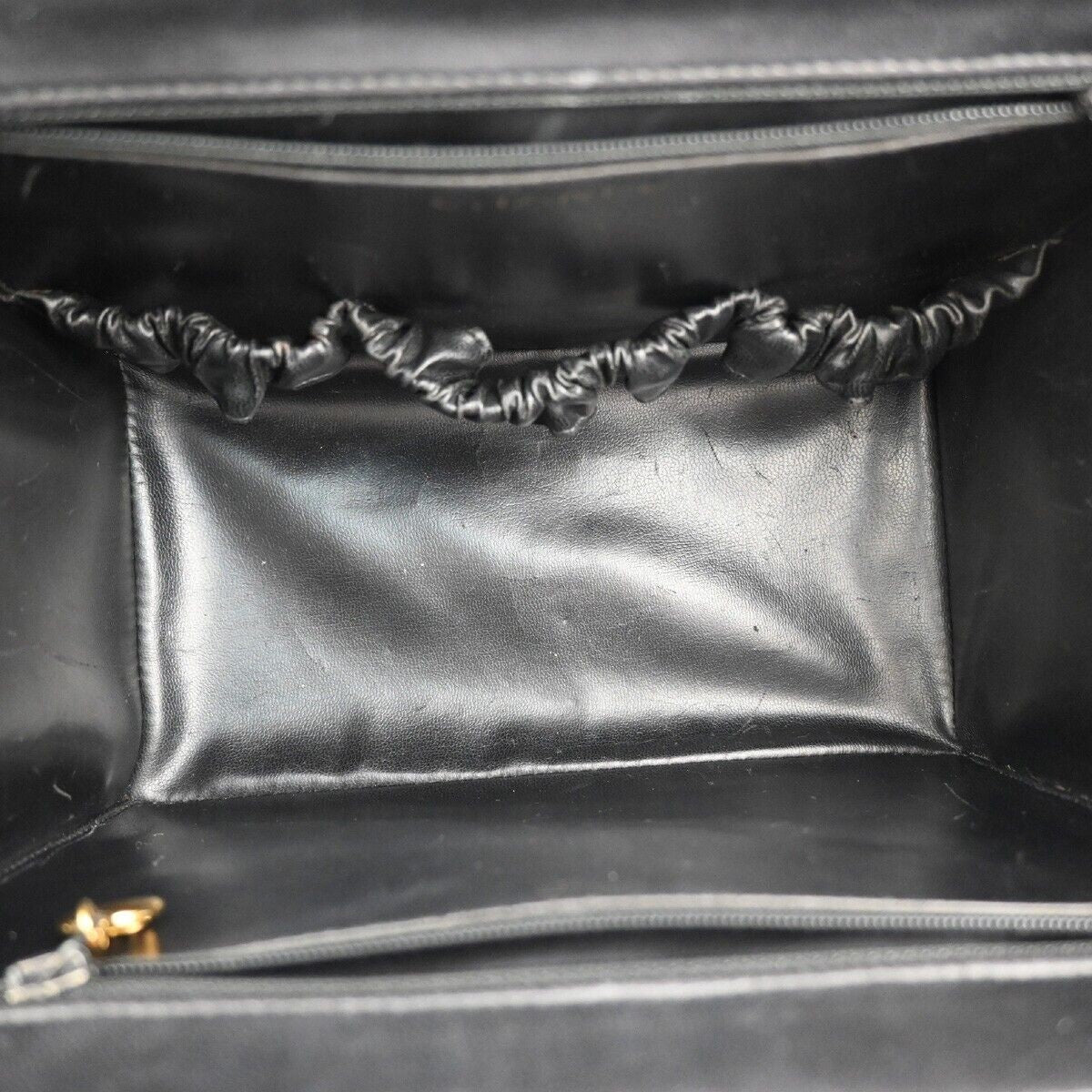 CHANEL CC Logo 2Way Vanity Shoulder Hand Bag Grained Calfskin Leather 620RJ692