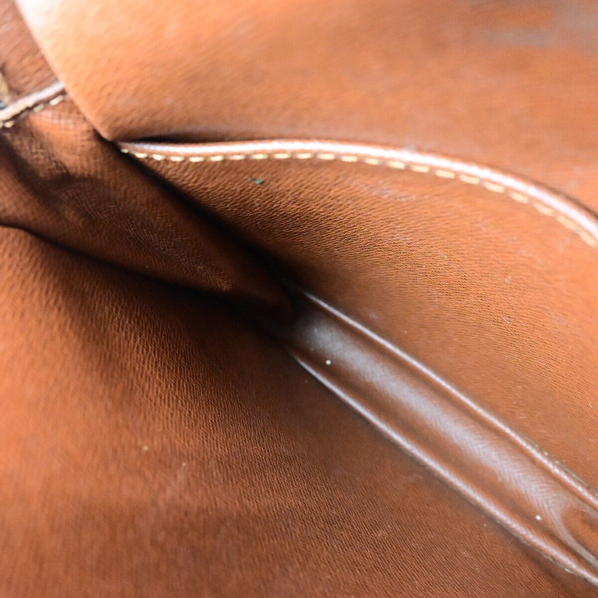 LOUIS VUITTON Danube Shoulder Bag Monogram Leather Brown France M45266 64ED013