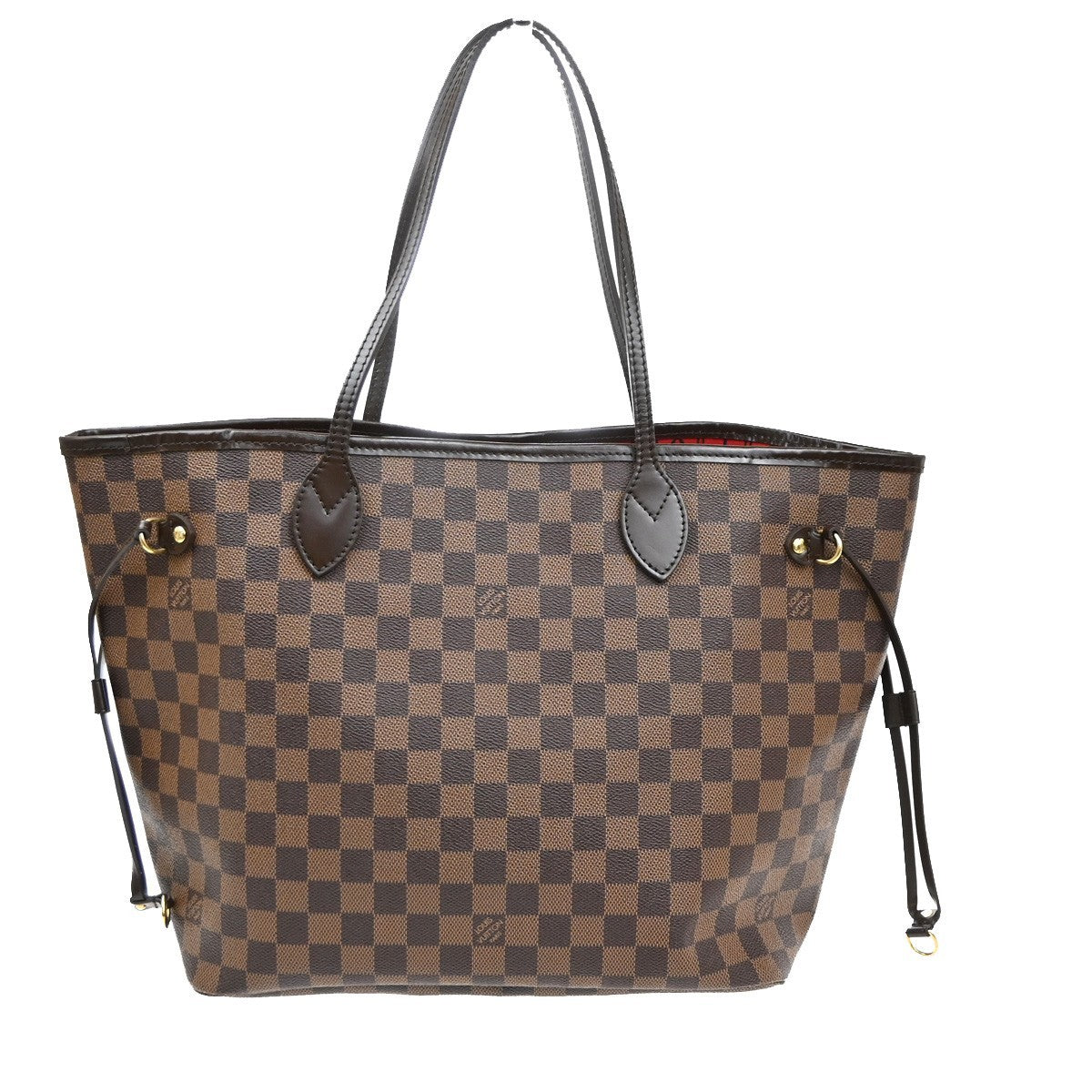 LOUIS VUITTON Neverfull MM Shoulder Bag Damier Ebene Leather BN N51105 636RP174