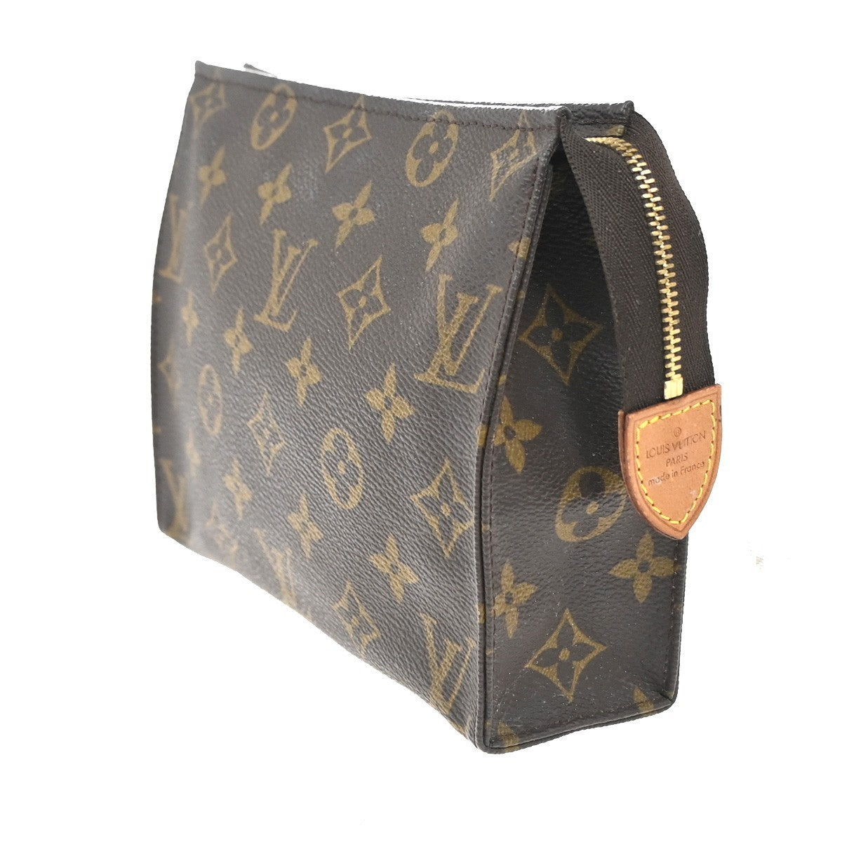 LOUIS VUITTON Poche Toilette 19 Clutch Pouch Bag Monogram Leather M47544 66KC433