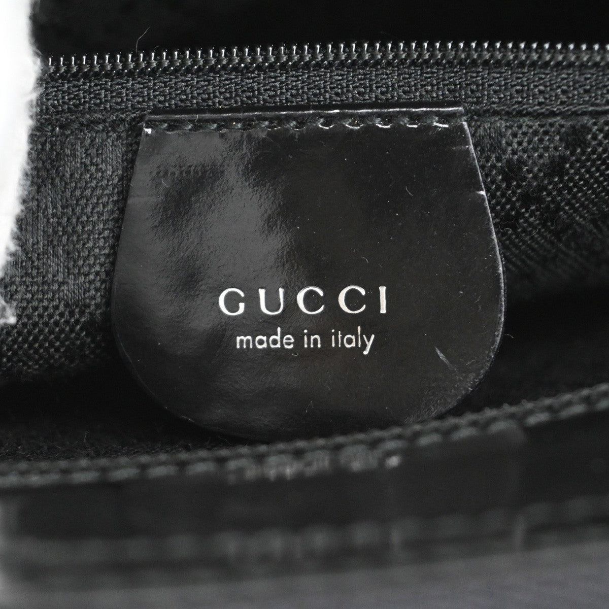 GUCCI Logo Bamboo 2Way Shoulder Hand Bag Canvas Leather Black SHW 30KB571