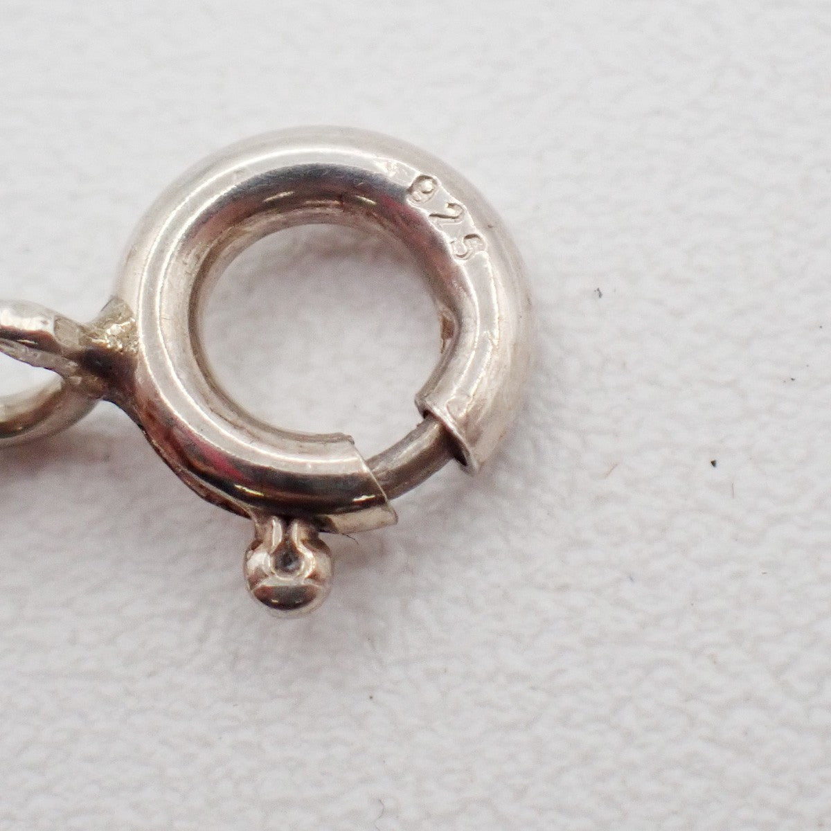 Tiffany & Co. Logo Tear Drop Chain Necklace Pendant Ag 925 Silver 09KC579