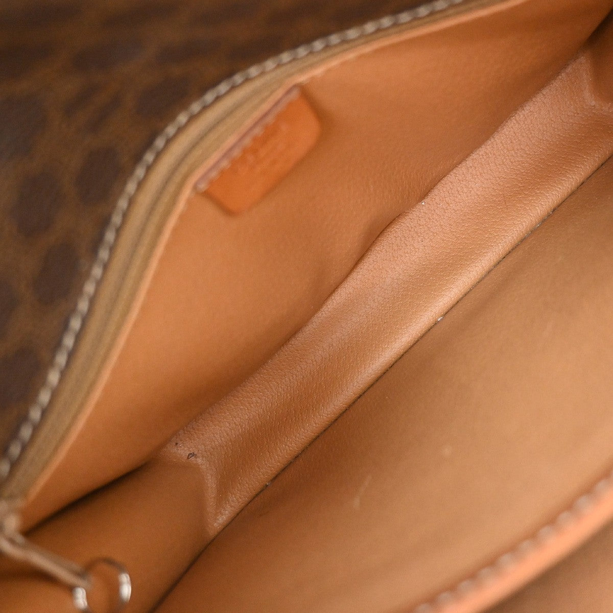 CELINE Logo Macadam Pattern Shoulder Bag PVC Leather Brown GHW Italy 62KP342