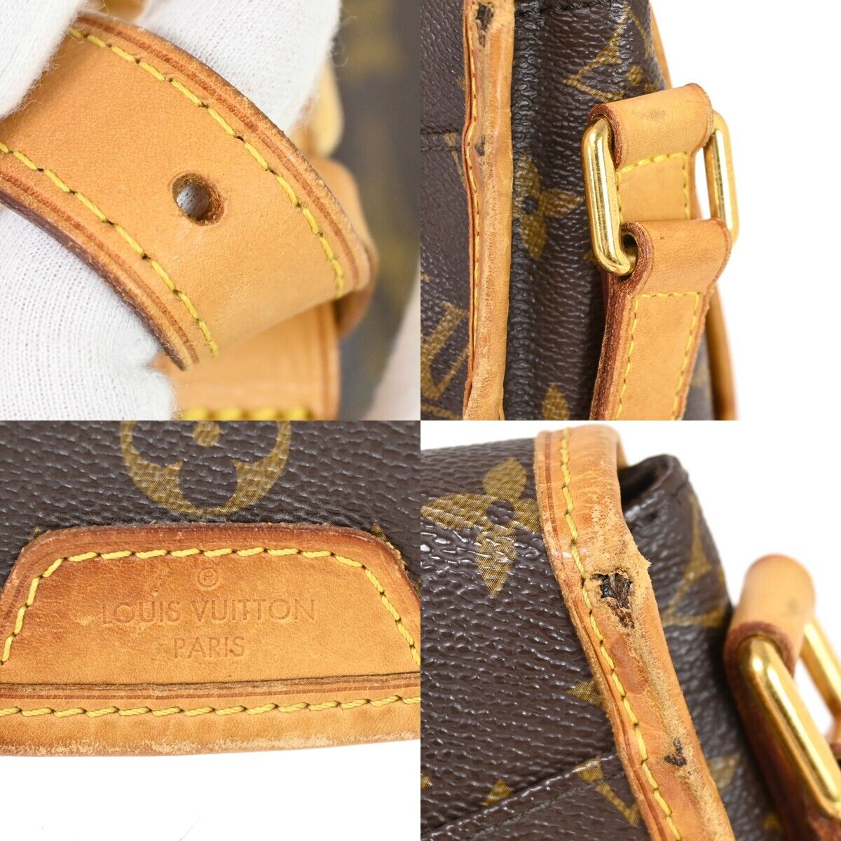 LOUIS VUITTON Menilmontant PM Shoulder Bag Monogram Leather BN M40474 12HB398
