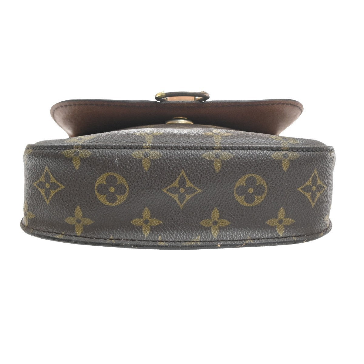 LOUIS VUITTON Saint Cloud MM Shoulder Bag Monogram Leather Brown M51243 34MA375