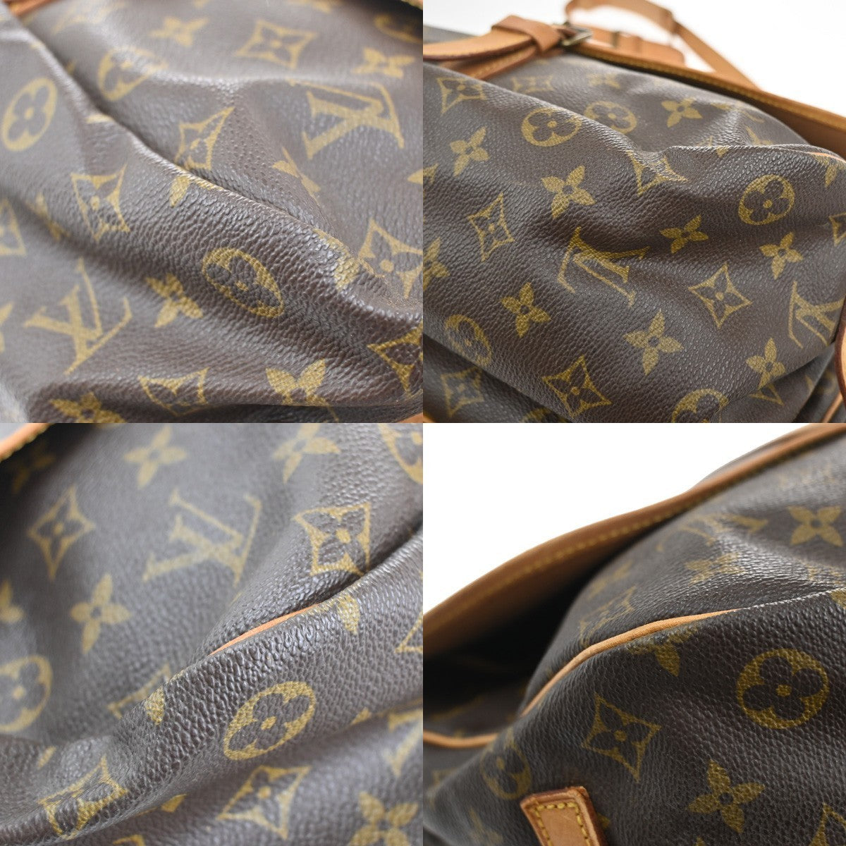 LOUIS VUITTON Saumur 35 Shoulder Bag Monogram Leather BN France M42254 31CA426