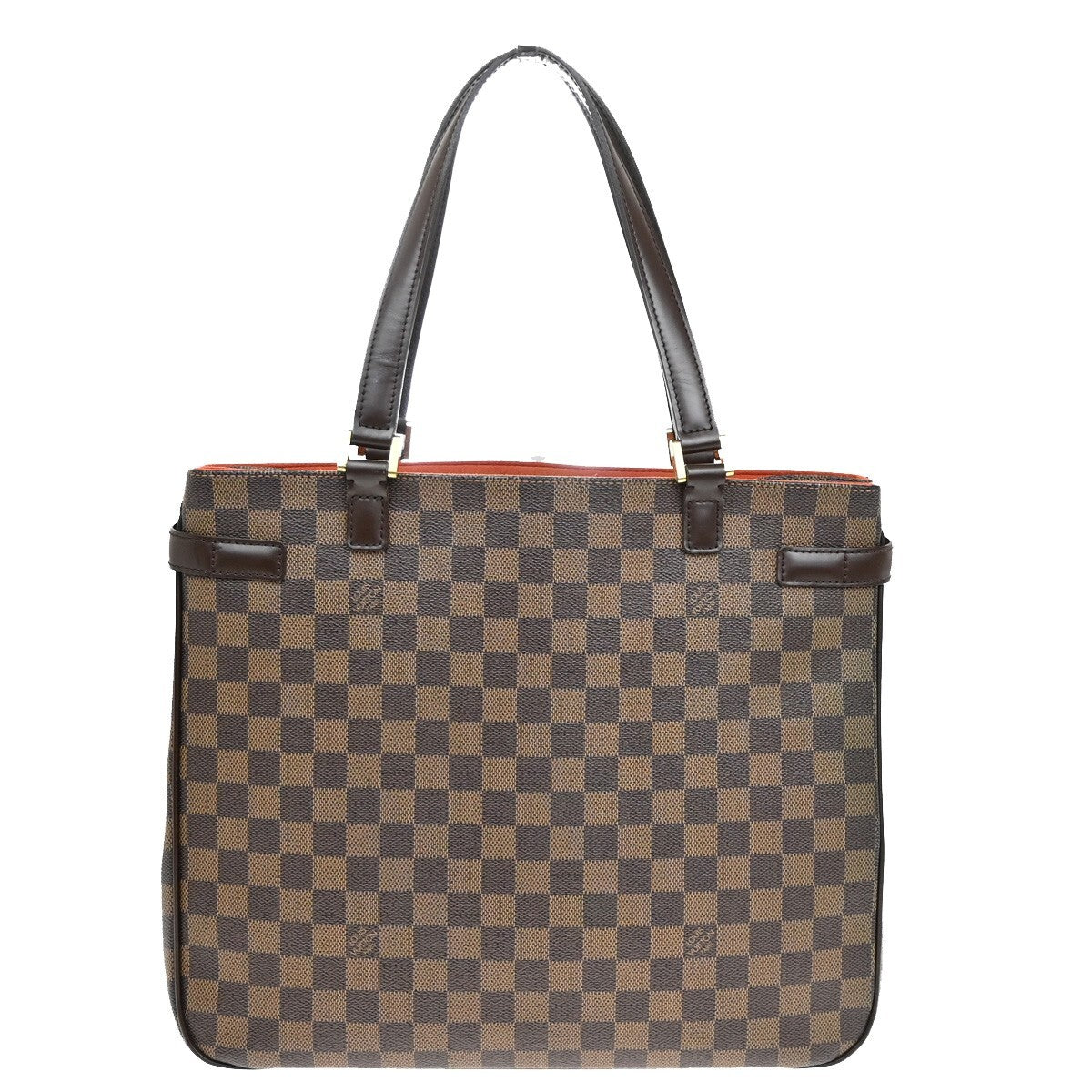 LOUIS VUITTON Uzes Shoulder Bag Damier Ebene Leather Brown France N51128 24EE389
