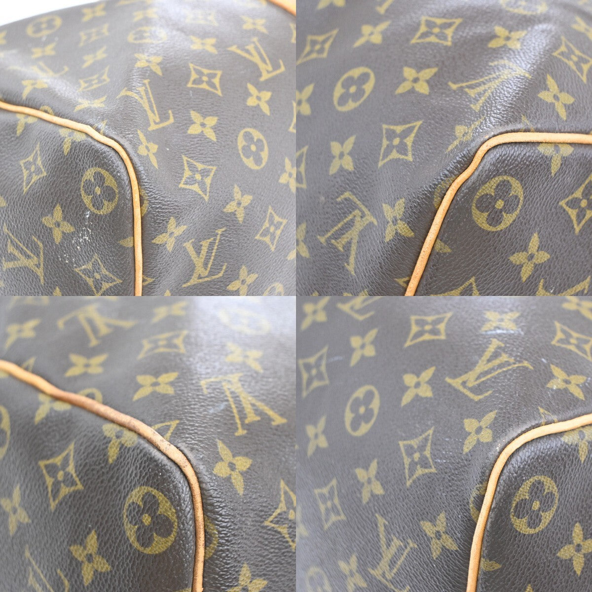 LOUIS VUITTON Keepall 45 Travel Hand Bag Monogram Leather Brown M41428 16FB544