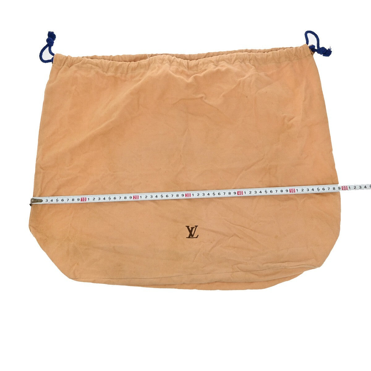 LOUIS VUITTON Logo 10 Set Dust Bag Drawstring Canvas Cotton Beige Brown 09EE147