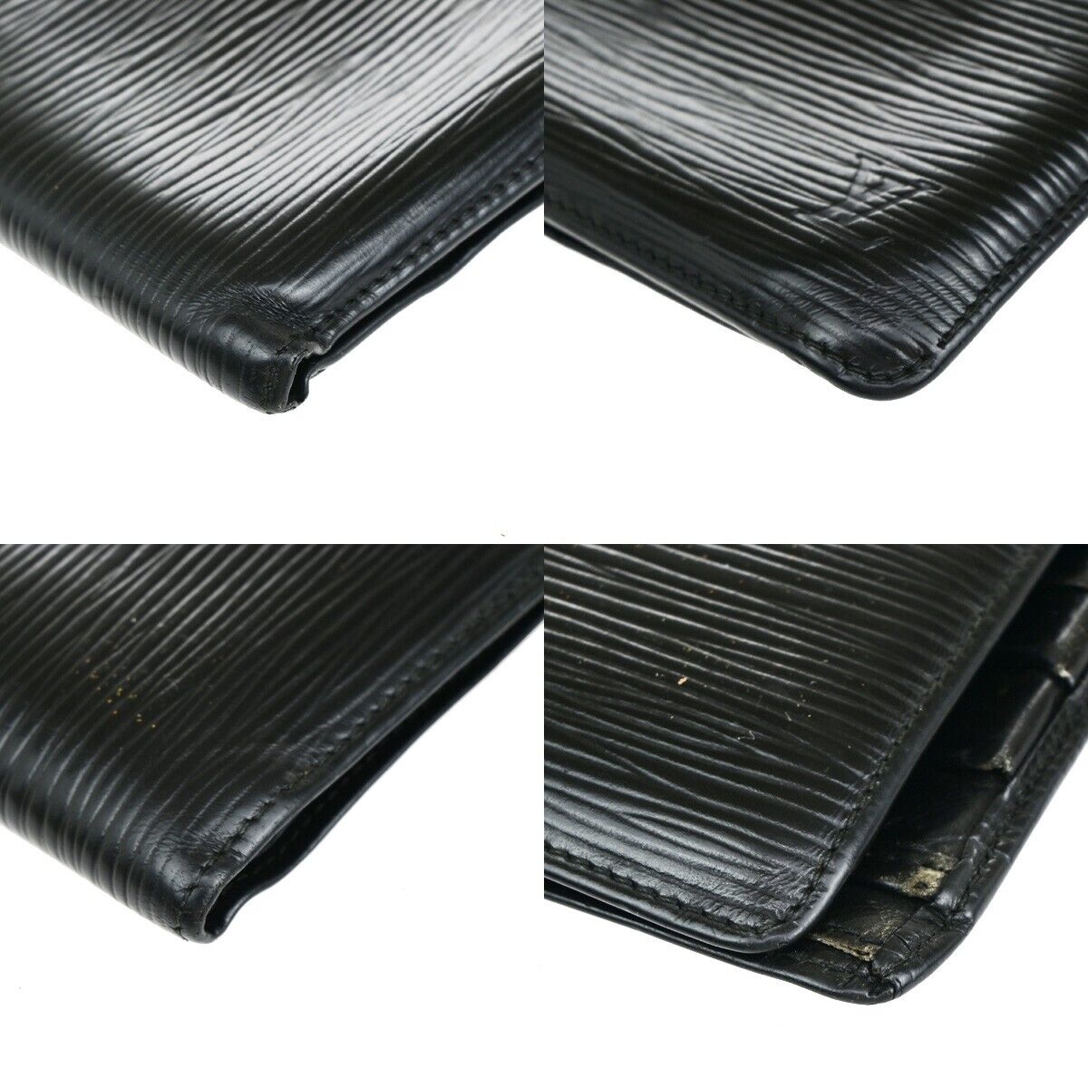 LOUIS VUITTON Porte Billets Cartes Credit Monnais Wallet Epi BK M63542 03EB266