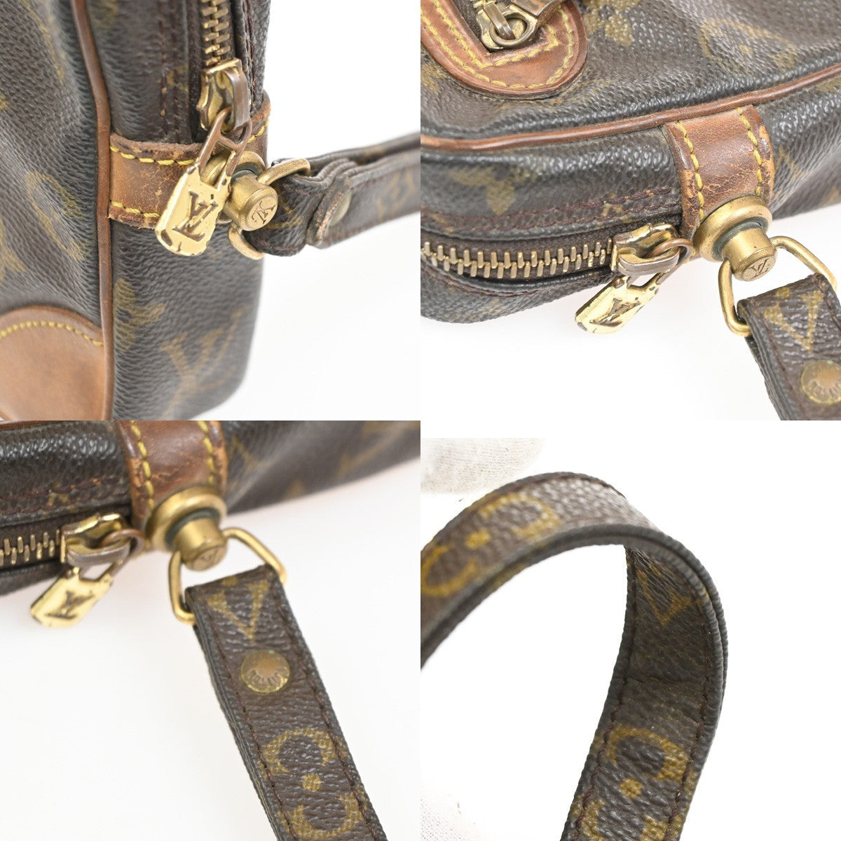 LOUIS VUITTON Marly Dragonne GM Clutch Hand Bag Monogram Brown M51825 05KC609