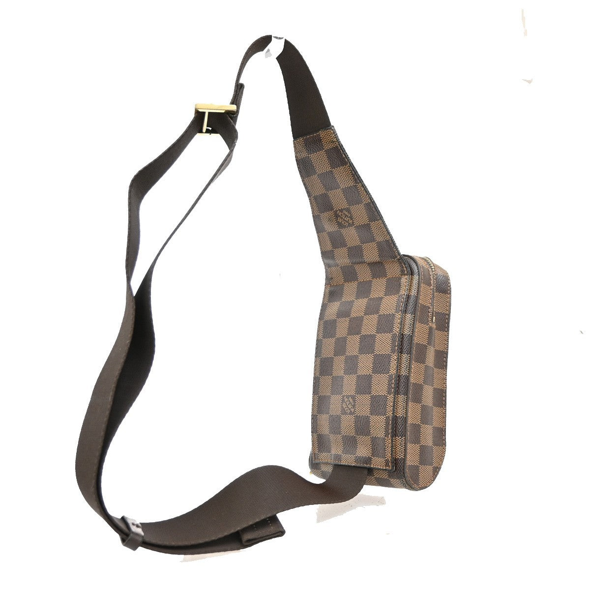 LOUIS VUITTON Geronimos Bum Body Bag Damier Leather Brown Spain N51994 71KD174
