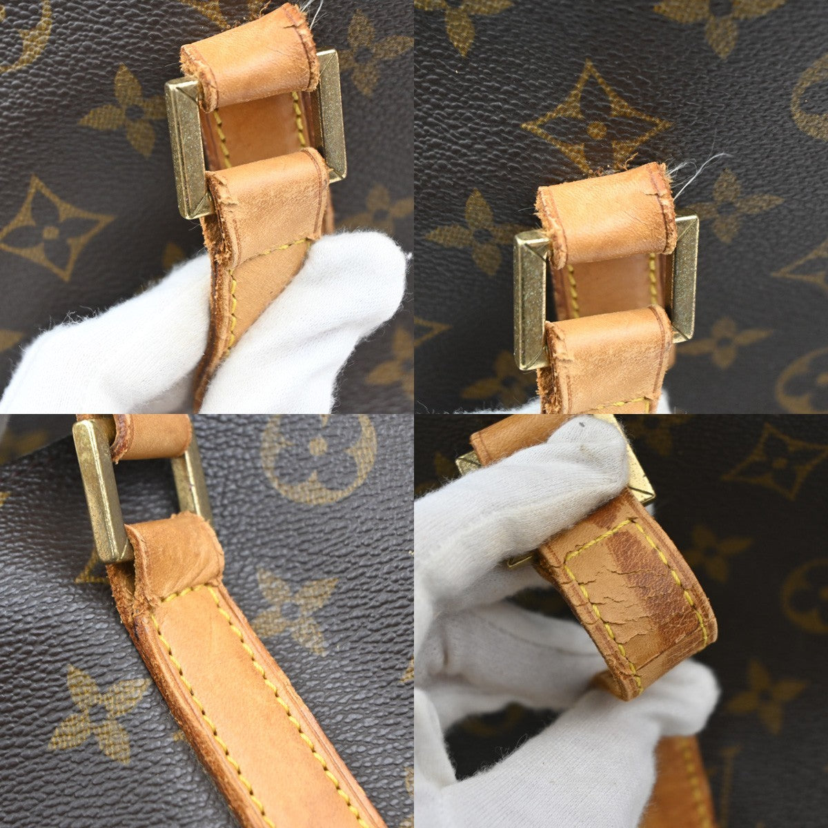 LOUIS VUITTON Cabas Alto Shoulder Bag Monogram Leather Brown M51152  70YJ153