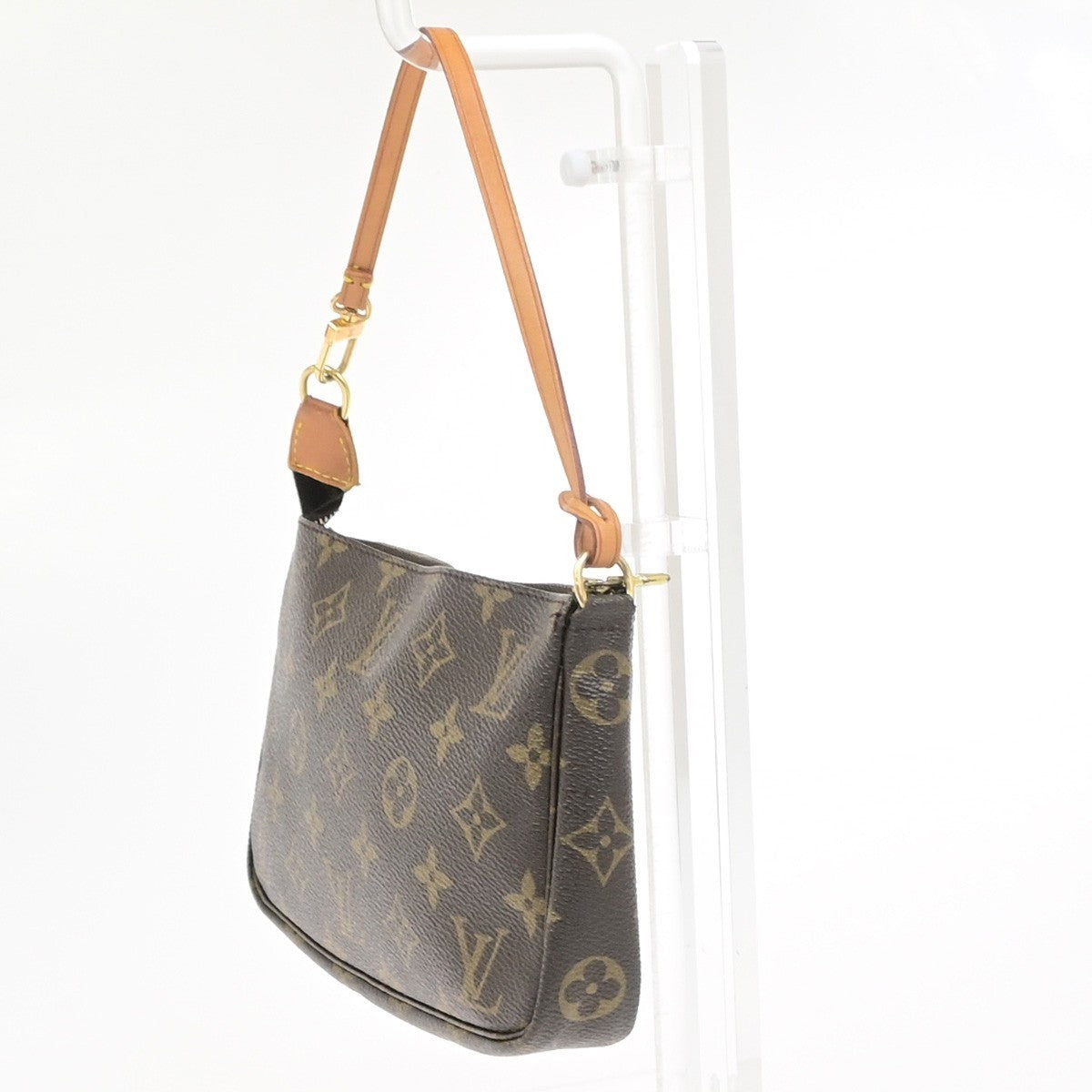 LOUIS VUITTON Pochette Accessoires Hand Bag Monogram Leather BN M51980 16PA101