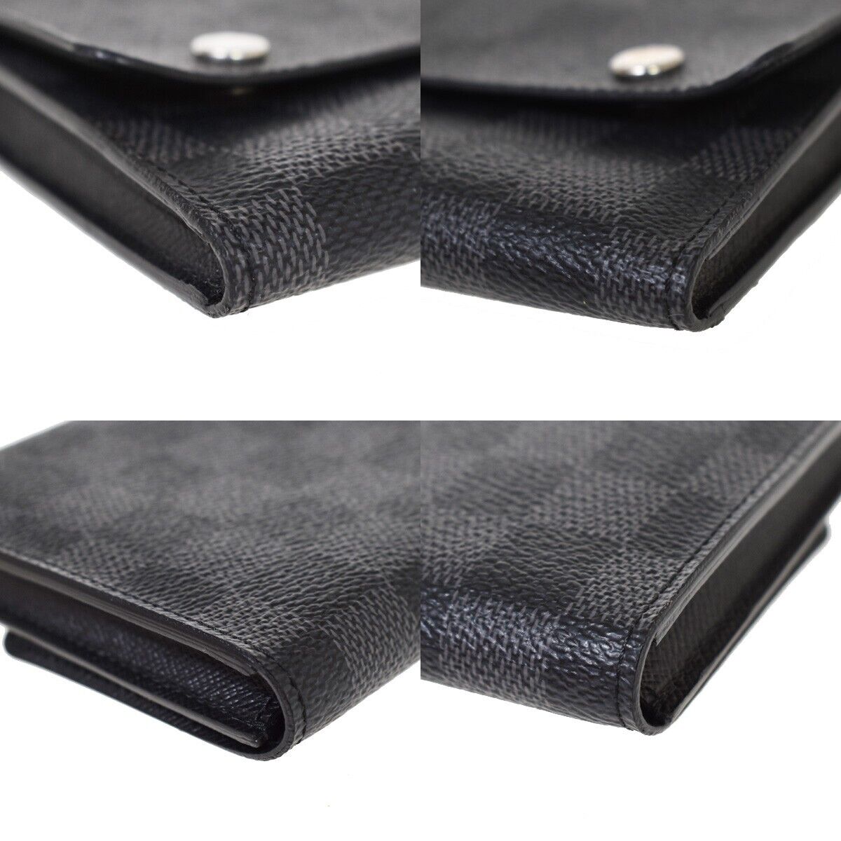 LOUIS VUITTON Portefeuille Compact Bifold Wallet Damier Graphite N63083 76MZ969